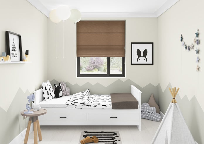 Maurice, Caramel - Twist&Fit Roman Blind - Image 5